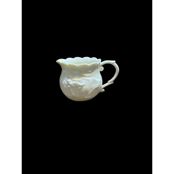 Vintage Ivory China Creamer/ Pitcher Irish Folklore Musical Mermaid & Shamrocks - Picture 12 of 12